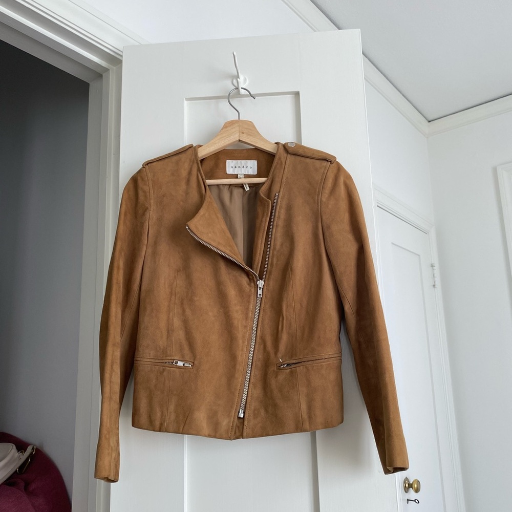 Sandro Suede Jacket